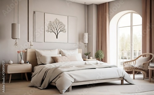 Leonardo Diffusion XL Cozy cute sofa with white furry sheepski © MdMasud