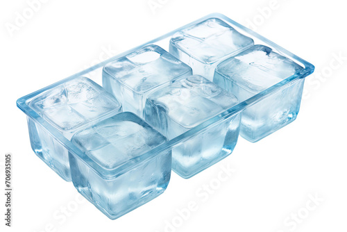 Ice Tray Isolated On Transparent Background photo
