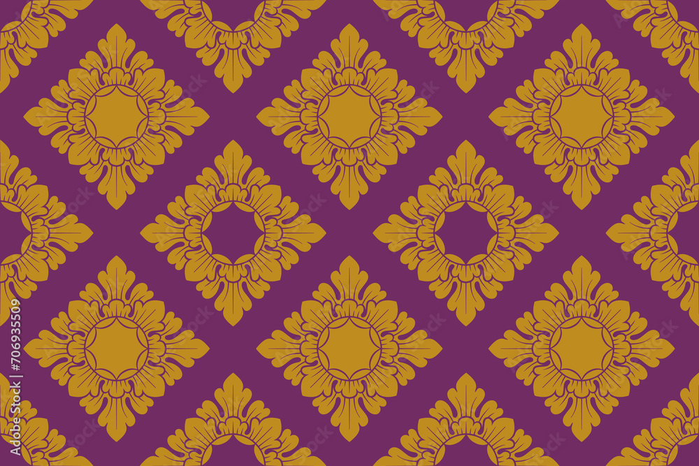 Balinese ornament pattern, royal vector decoration,bali engraving motif - 19