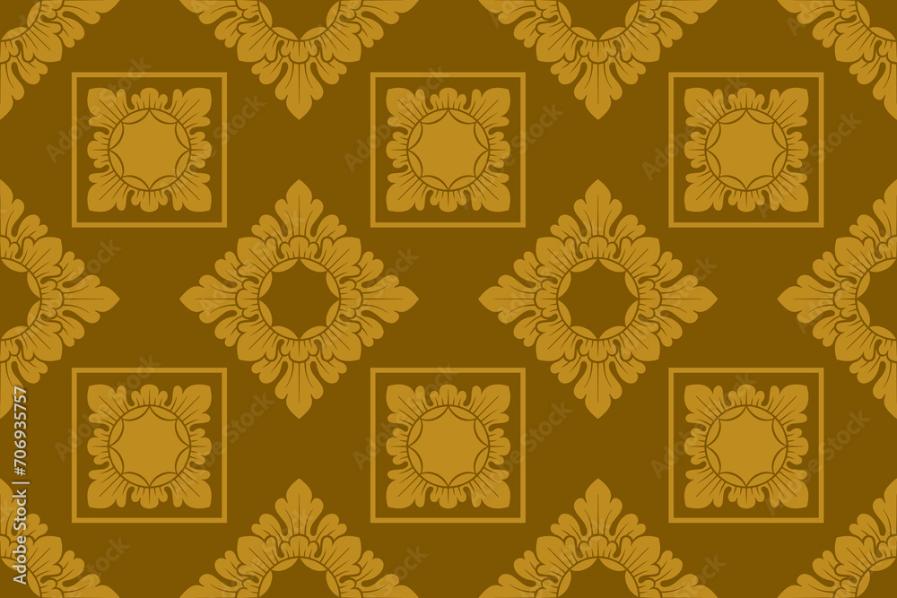 Balinese ornament pattern, royal vector decoration,bali engraving motif - 23