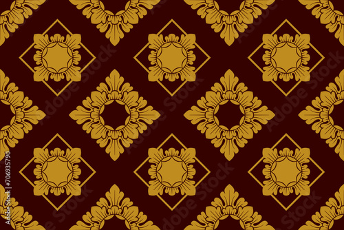 Balinese ornament pattern, royal vector decoration,bali engraving motif - 30
