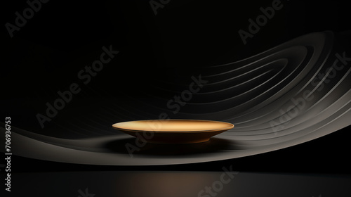 Black podiums 3d background with cylinder podium podium scene abstract minimal scene
