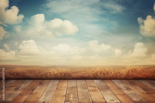 wood textured backgrounds in a room interior on the sky field backgrounds