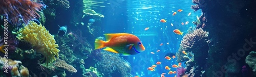 Sealife background. Banner © kramynina