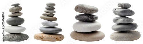 Panel kuchenny z motywem Stack of zen stones isolated