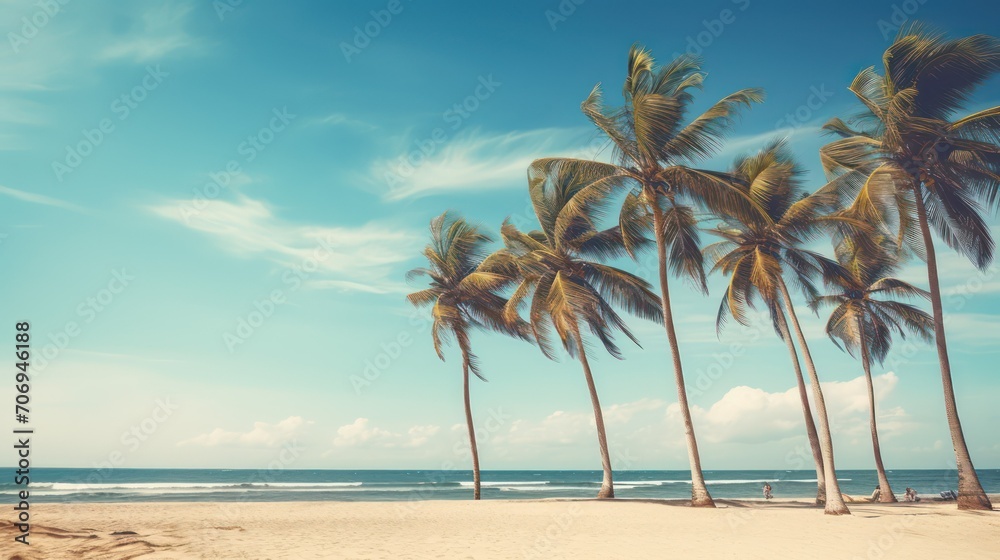 palm tree on the beach palm tree on the beach