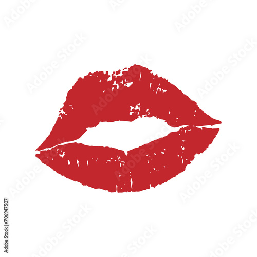 Lips vector icon set. kiss illustration sign collection. woman symbol. love logo.