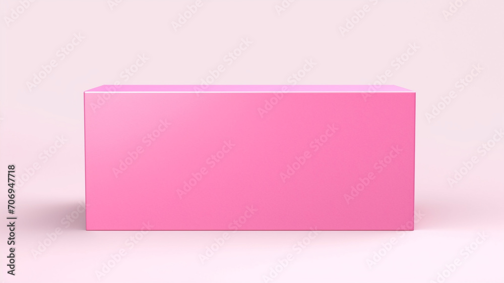 pink rectangle box mockup on white background pink rectangle box mockup on white background