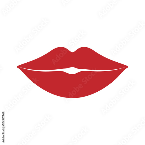 Lips vector icon set. kiss illustration sign collection.  woman symbol. love logo.