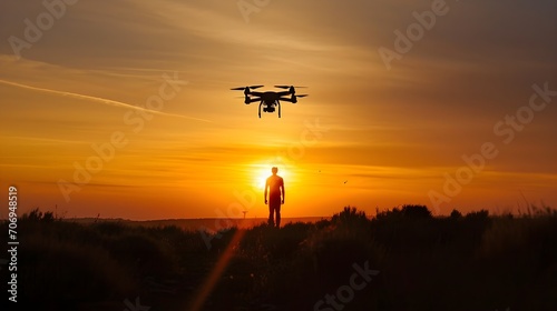 Silhouettes of Prohibition Capturing Forbidden Beauty in Drone Flight © Logo Artist