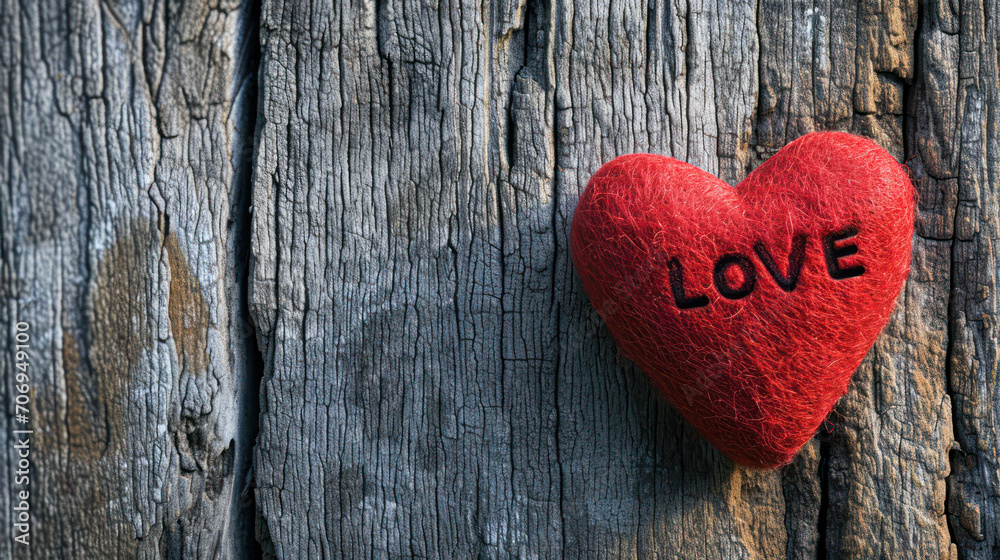 Hearts are placed on the wooden floor. Valentine's Day concept. Marriage, love, care, health care. Hearts are placed on the wooden floor. Valentine's Day concept. Marriage, love, care, health care.