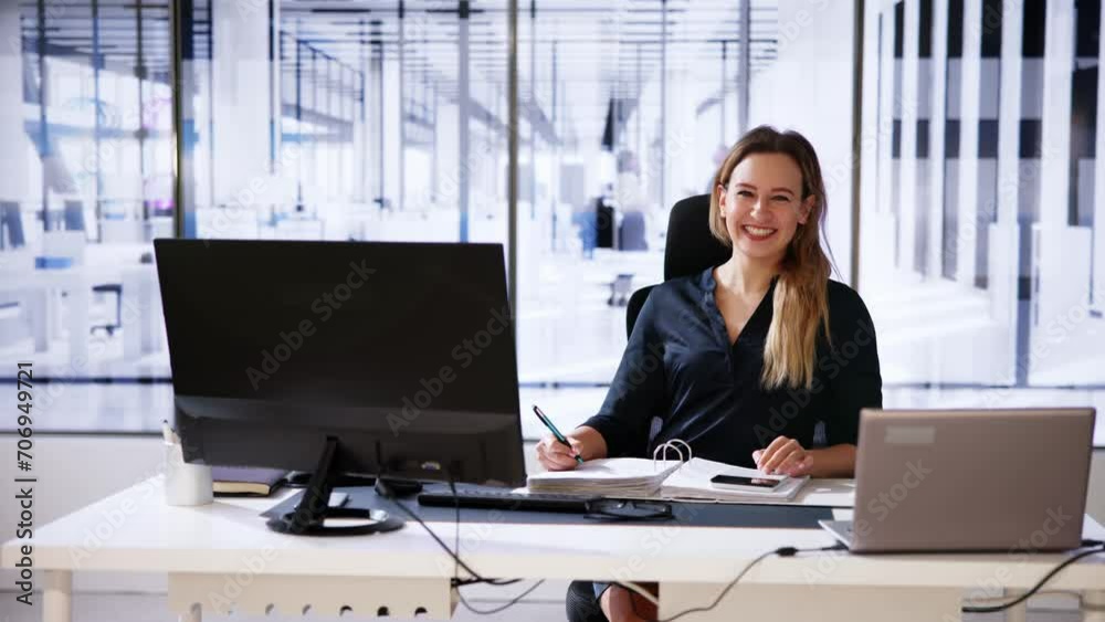 Tax Accountant Advisor Woman Doing Sales Invoice Tax Accountant Advisor Woman Doing Sales Invoice