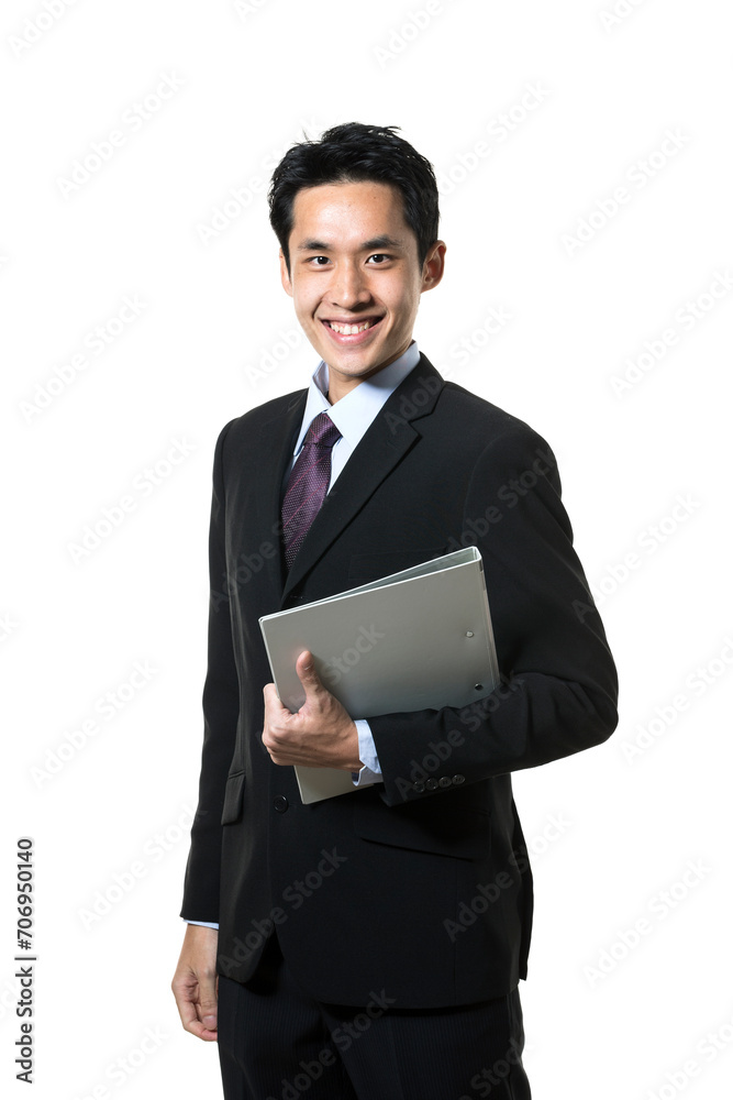 Portrait of a happy Asian businessman. Portrait of a happy Asian businessman.