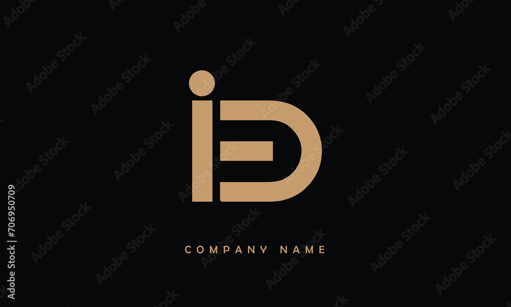 BI, IB, B, I Abstract Letters Logo Monogram BI, IB, B, I Abstract Letters Logo Monogram