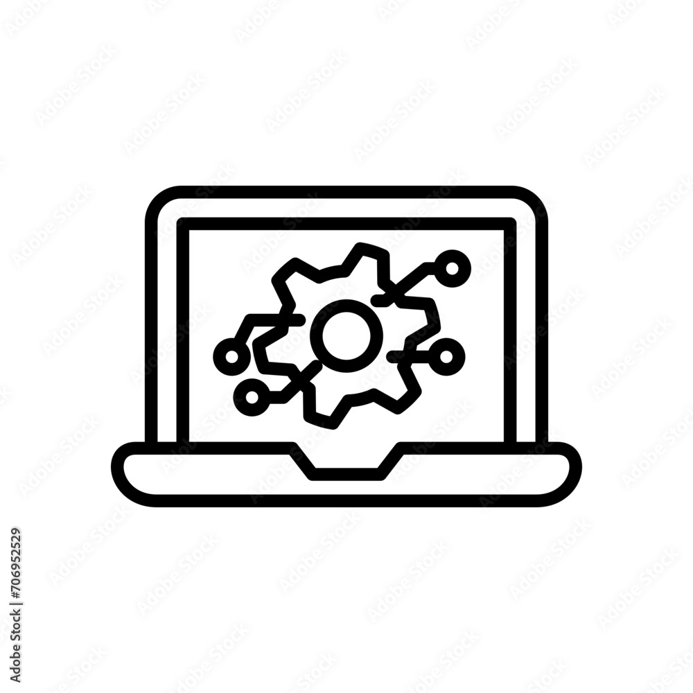artificial intelligence icon vector illustration design in trendy style artificial intelligence icon vector illustration design in trendy style