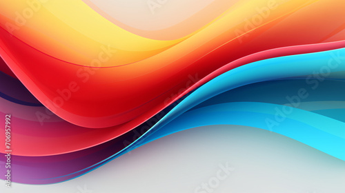 Colorful curved lines pattern design. Abstract