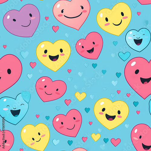 Seamless Pattern Bliss Love