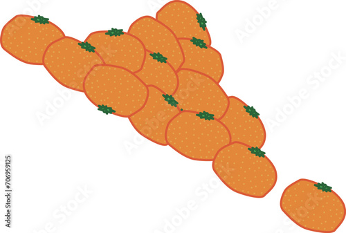 みかん（mandarin orange）(eps)