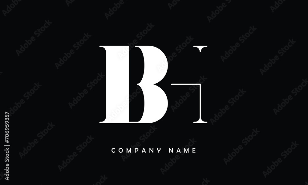BH, HB, B, H Abstract Letters Logo Monogram BH, HB, B, H Abstract Letters Logo Monogram