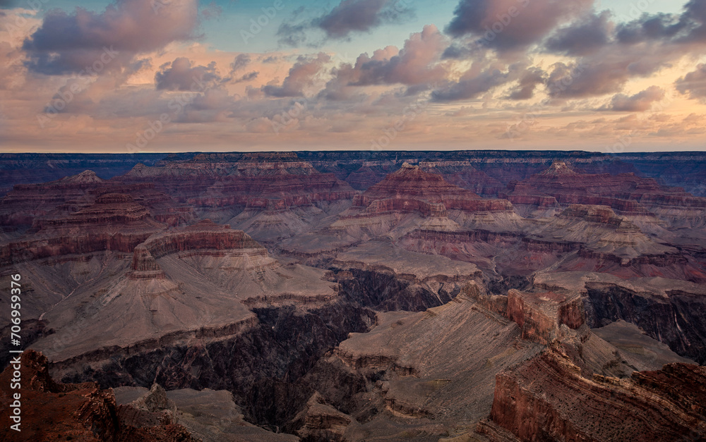 Sunset Clouds on the Grand Canyon, Grand Canyon National Park, Arizona Sunset Clouds on the Grand Canyon, Grand Canyon National Park, Arizona