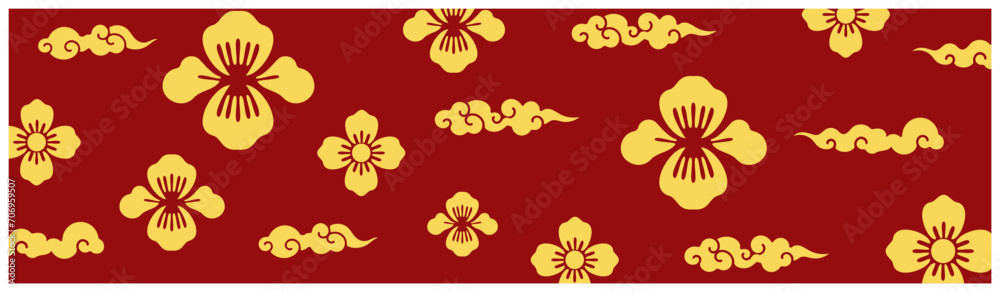 Happy Chinese new year design Japanese, Korean, Vietnamese lunar new year. Vector illustration and banner concept  for cover, card, poster, banner. Chinese zodiac Dragon symbol.