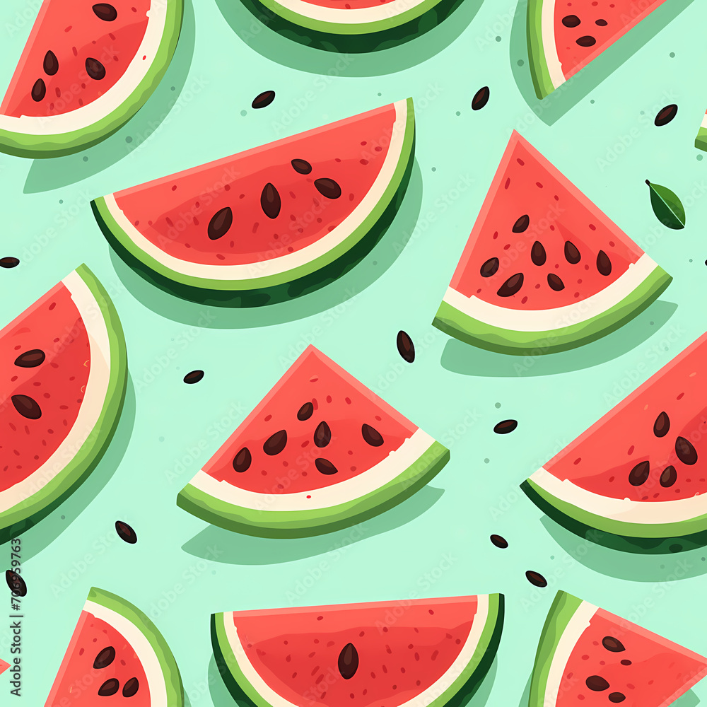 Summery Watermelon Slice Pattern Summery Watermelon Slice Pattern