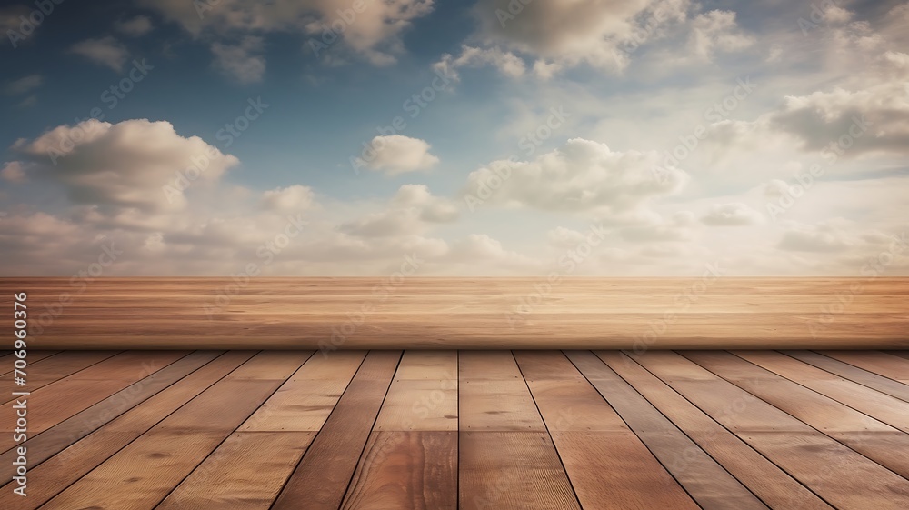 wood textured backgrounds in a room interior on the sky field backgrounds