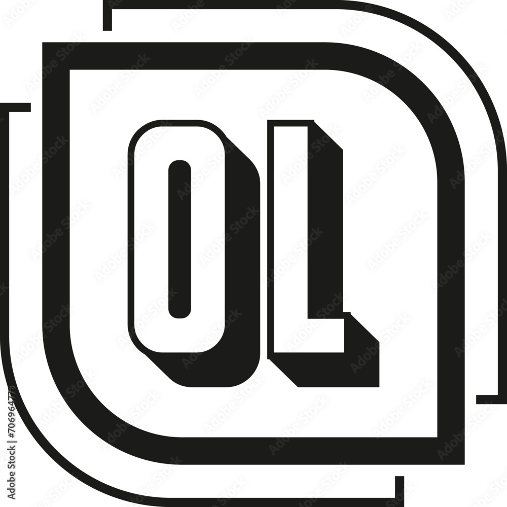 OL letter logo design on white background. OL logo. OL creative initials letter Monogram logo icon concept. OL letter design OL letter logo design on white background. OL logo. OL creative initials letter Monogram logo icon concept. OL letter design