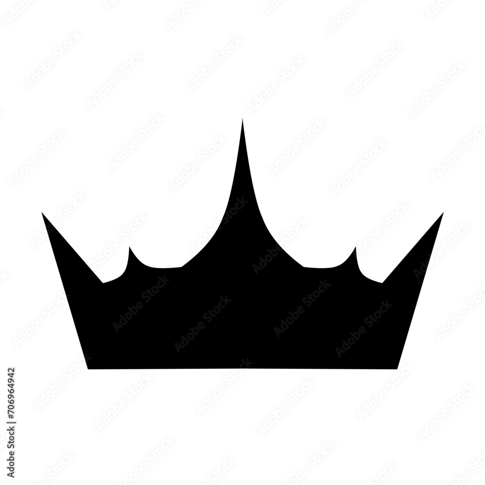 Fototapeta premium King crown silhouette 