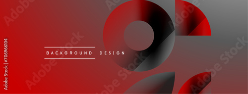 Triangles, lines and round shapes - dynamic geometric abstract background. Visual symphony of shapes and lines design for wallpaper, banner, background, landing page, wall art, invitation, prints