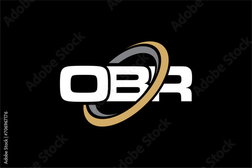 OBR creative letter logo design vector icon illustration