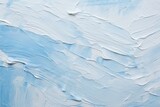 blue Closeup of impasto abstract rough white art painting texture