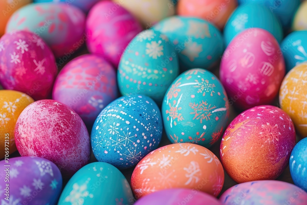 Pile of colorful Easter eggs Pile of colorful Easter eggs