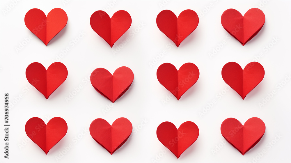 A vibrant display of carmine hearts captures the essence of love and celebrates the spirit of valentine's day A vibrant display of carmine hearts captures the essence of love and celebrates the spirit of valentine's day