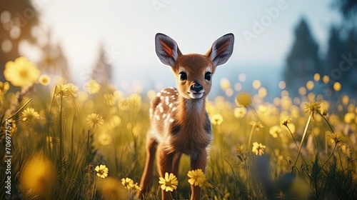 deer in the meadow © BetterPhoto