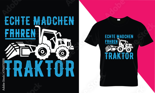 echte madchen fahren traktor