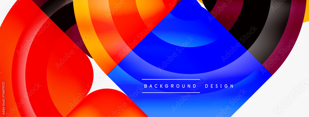 Obraz premium Circle abstract background. Wallpaper, banner, background, landing page, wall art, invitation, print, poster