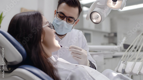 Skilled dental surgeons: masters of oral health, precision in procedures, advanced techniques, ensuring smiles shine with optimal care and expertise. photo