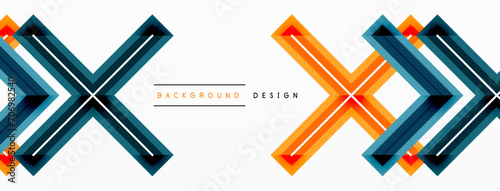 Minimal geometric background cross line. Design for wallpaper, banner, background, landing page, wall art, invitation, prints, posters