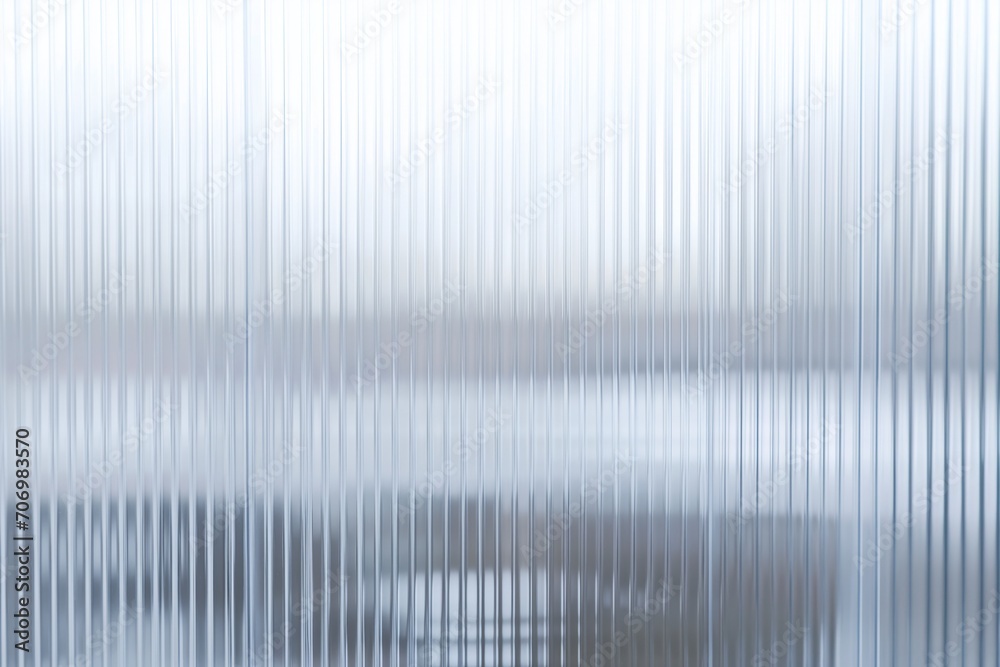 ribbed pane of glass with subtle reflections - obrazy, fototapety, plakaty 