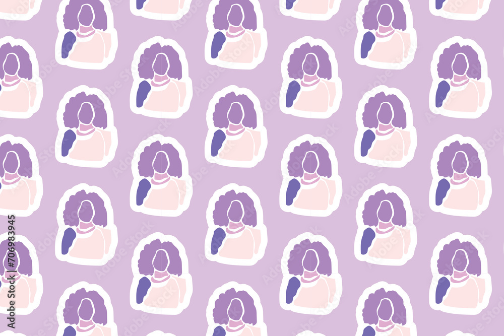 Vector Womens day element Seamless Pattern Background Vector Womens day element Seamless Pattern Background