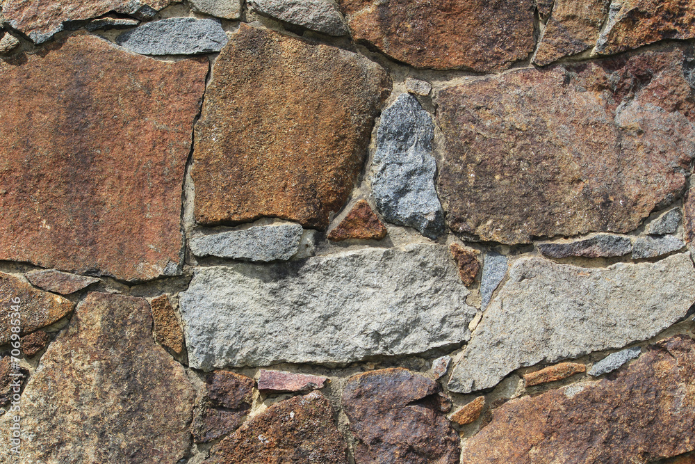 Fototapeta premium Close up of stone wall texture