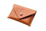   a pocket wallet on a white background, Isolated on transparent PNG background, Generative ai