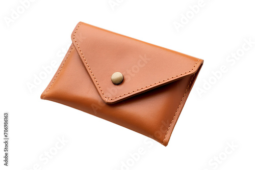   a pocket wallet on a white background, Isolated on transparent PNG background, Generative ai photo