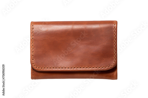  a pocket wallet on a white background, Isolated on transparent PNG background, Generative ai