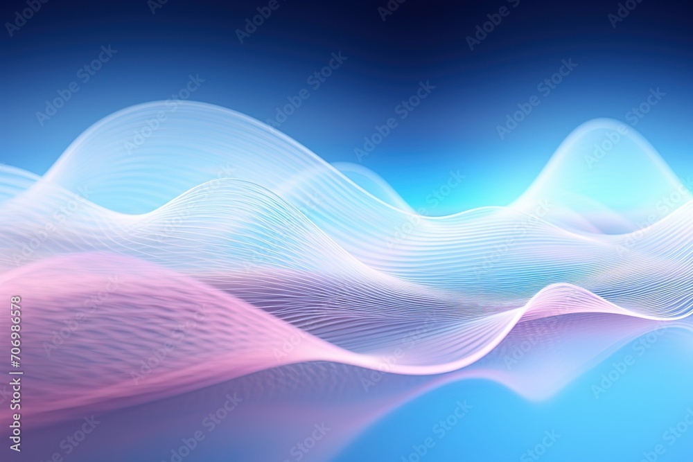 bstract futuristic background with pink blue glowing neon moving high speed wave lines and bokeh lights. Data transfer concept Fantastic wallpaper