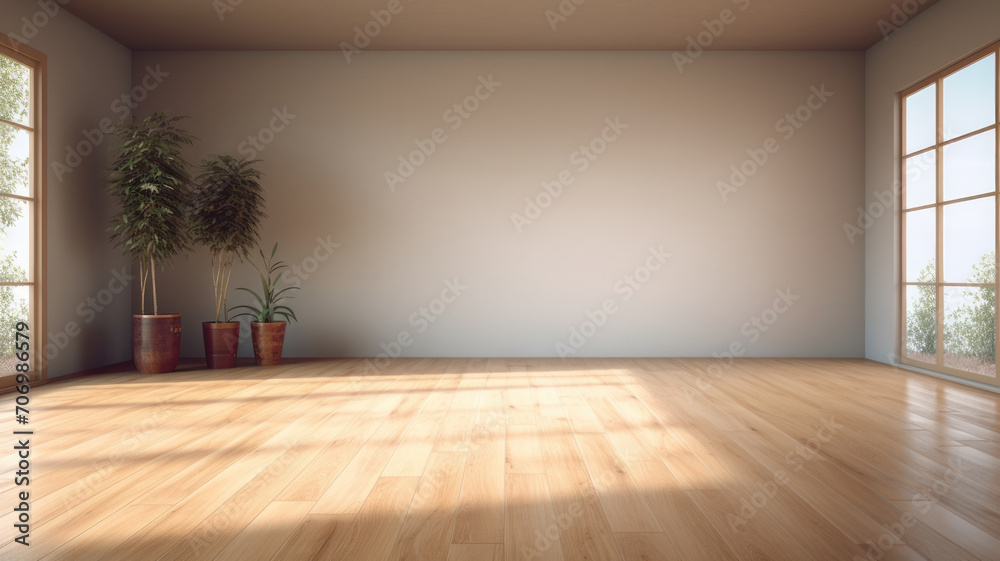 Fototapeta premium Empty interior room