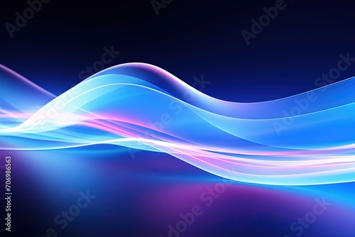 bstract futuristic background with pink blue glowing neon moving high speed wave lines and bokeh lights. Data transfer concept Fantastic wallpaper