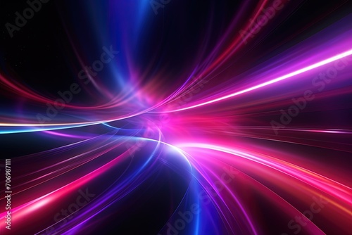 bstract futuristic background with pink blue glowing neon moving high speed wave lines and bokeh lights. Data transfer concept Fantastic wallpaper