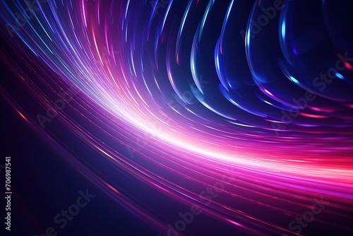 bstract futuristic background with pink blue glowing neon moving high speed wave lines and bokeh lights. Data transfer concept Fantastic wallpaper